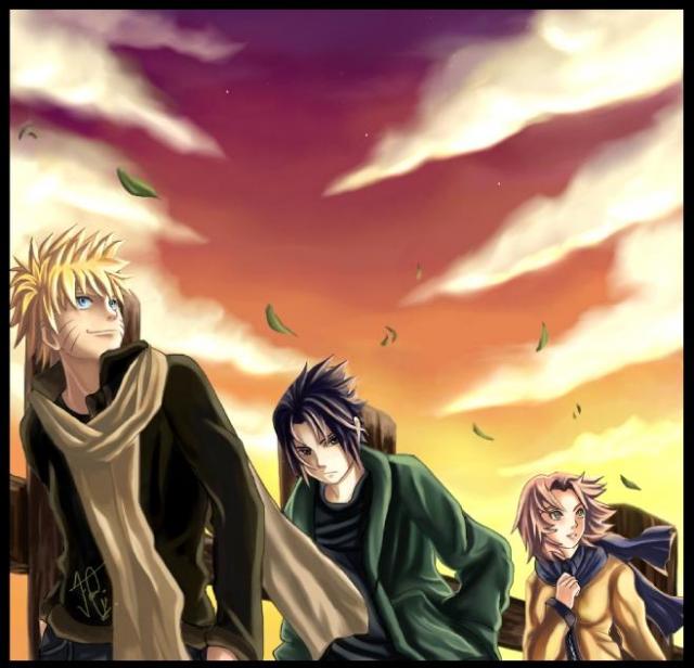 Shippuden Team 7 on a trip